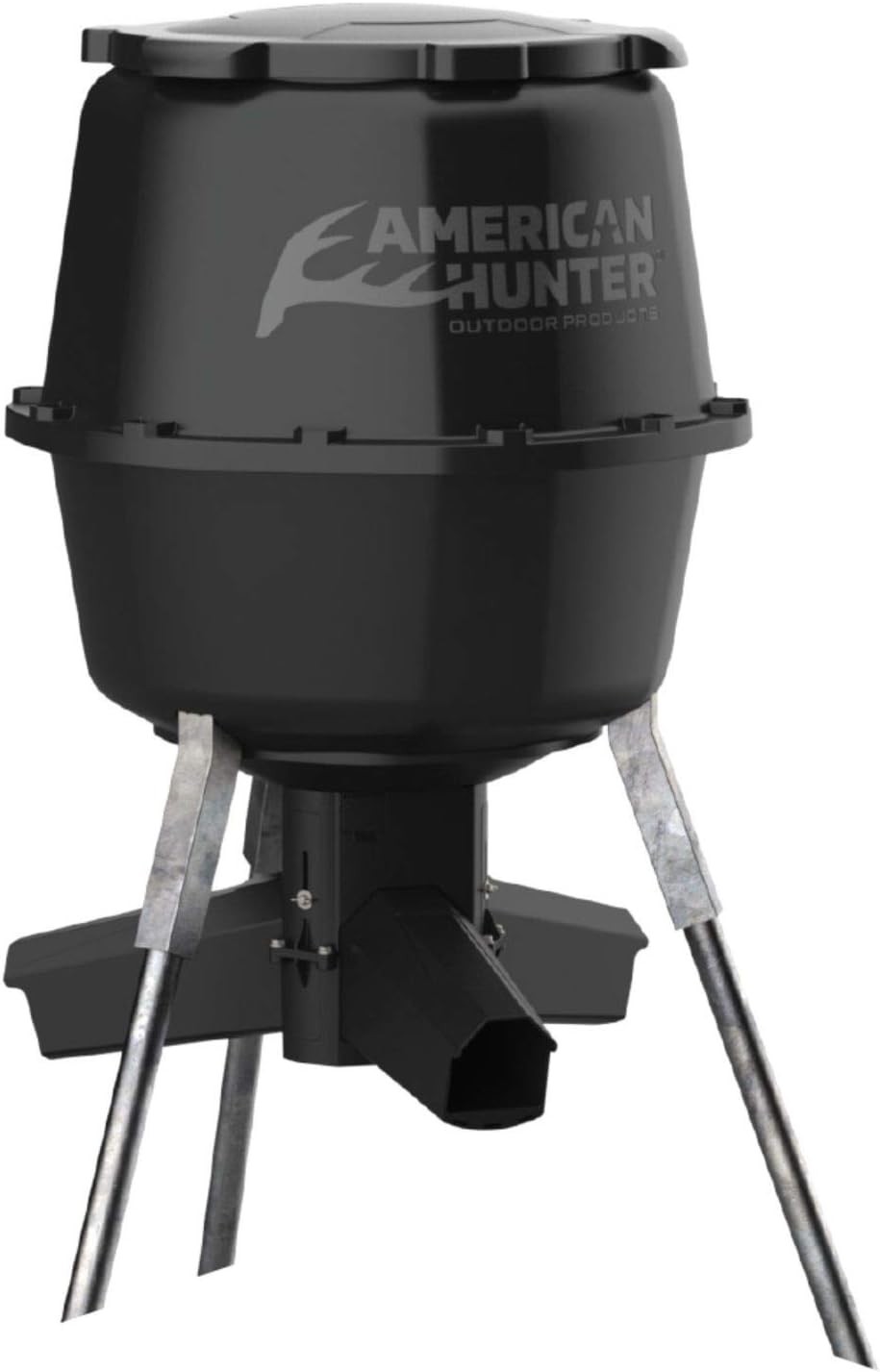 American Hunter WF 30gal Nesting Hopper w/Gravity Feeder, Black, One Size, AH-22