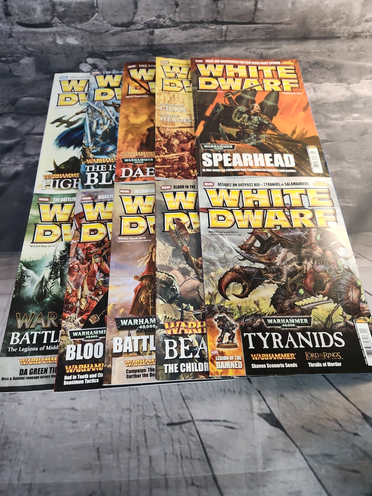 White Dwarf Magazine Lot Issues #360-369