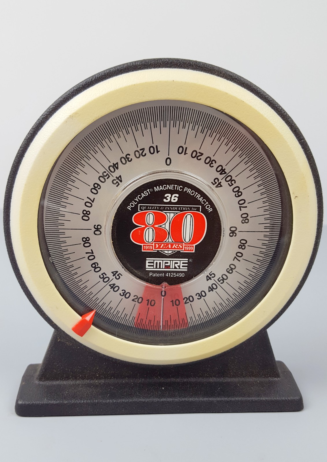 Empire 36 Magnetic Polycast Protractor w/Built-In Angle Pitch Calculator
