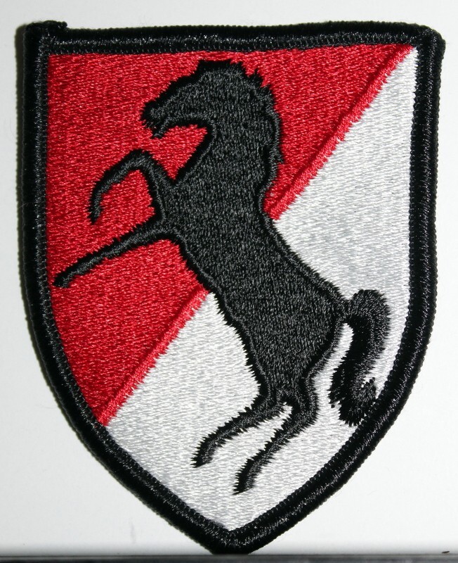 US Army 11th Cavalry Regiment Full Color Patch Insignia Badge