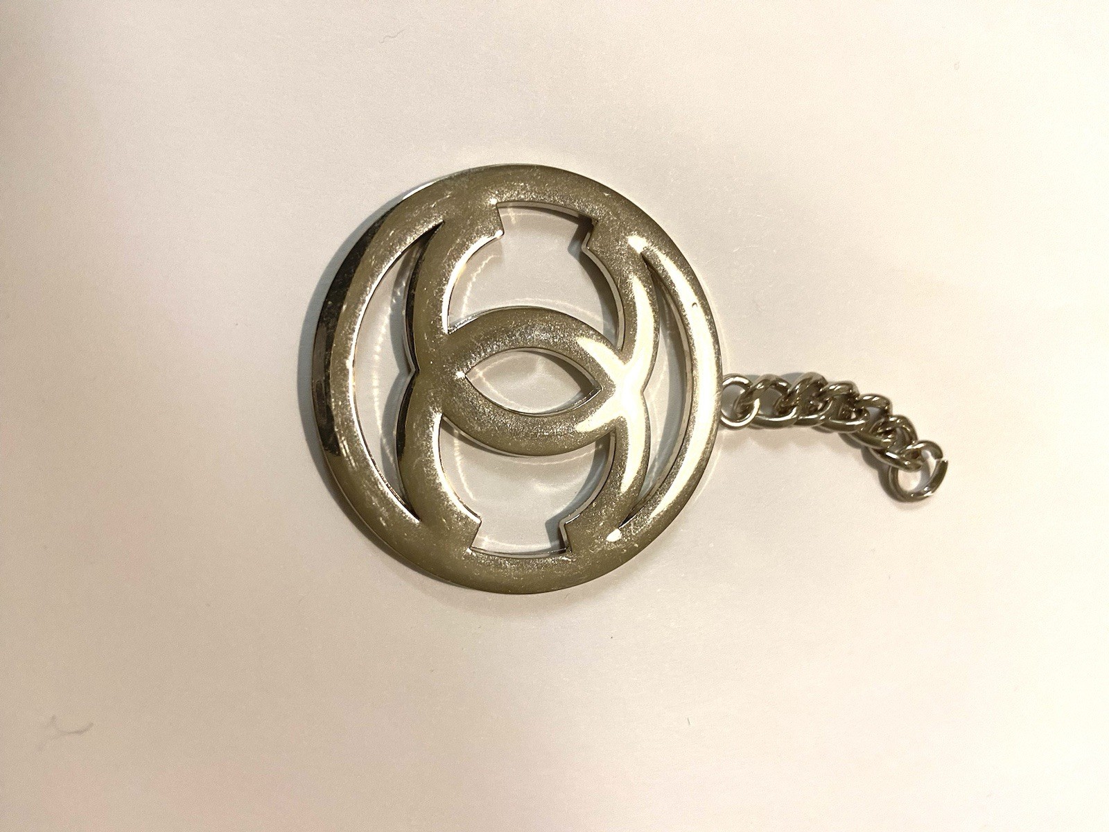Chanel Replacement Zipper Pull Bag Charm Key Ring Letter Logo