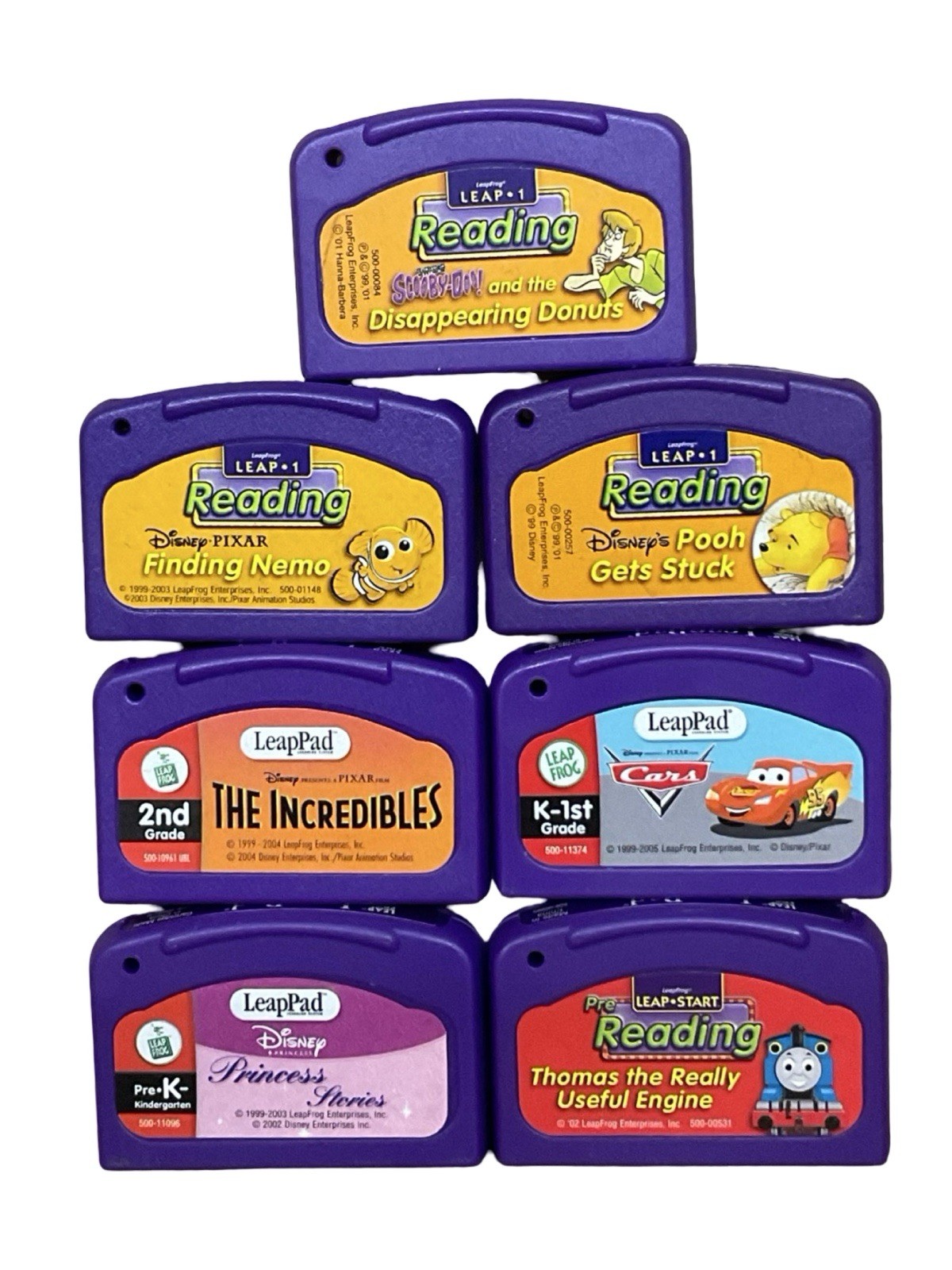 Disney Leap Frog Game Cartridges Lot Of 7 Leap Pad Learning Reading Games