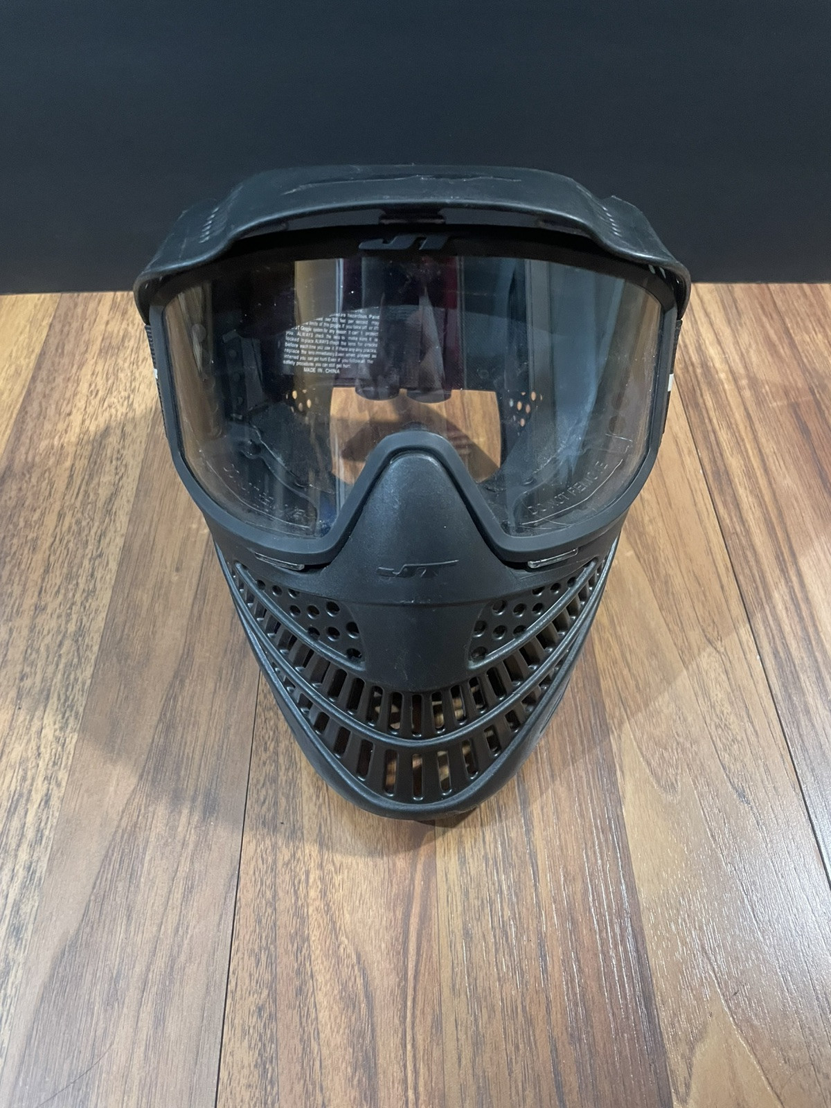 JT Paintball Airsoft Motocross Mask w/Goggles - Black Elite Prime Spectra - USA