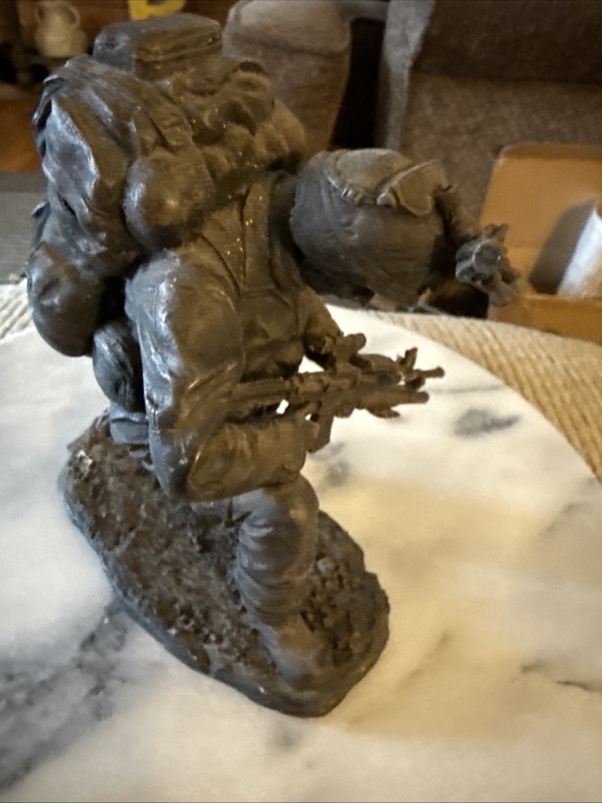 "Prayer for Courage" kneeling soldier figurine