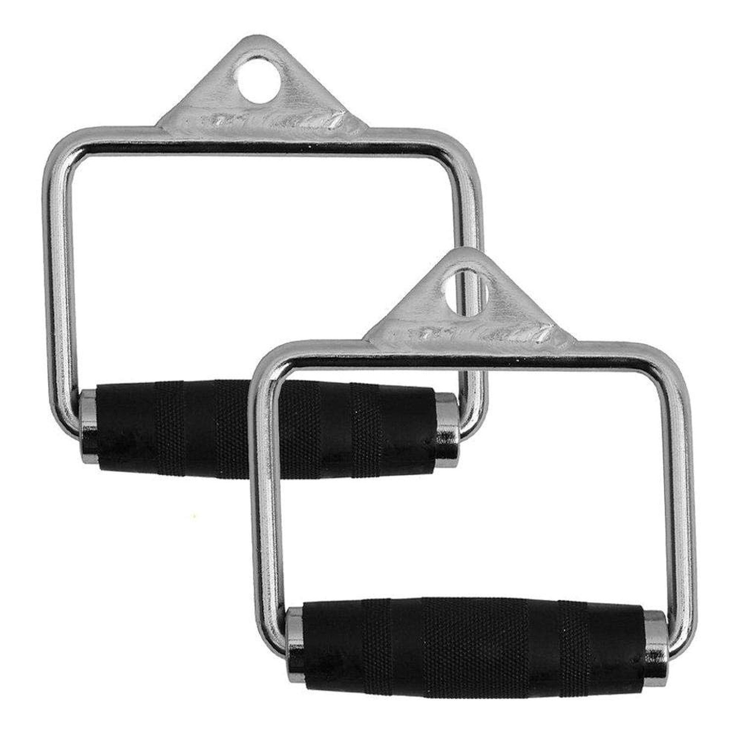 FITNESS MANIAC Home Gym Cable Attachment Handle Machine Exercise Chrome Press...