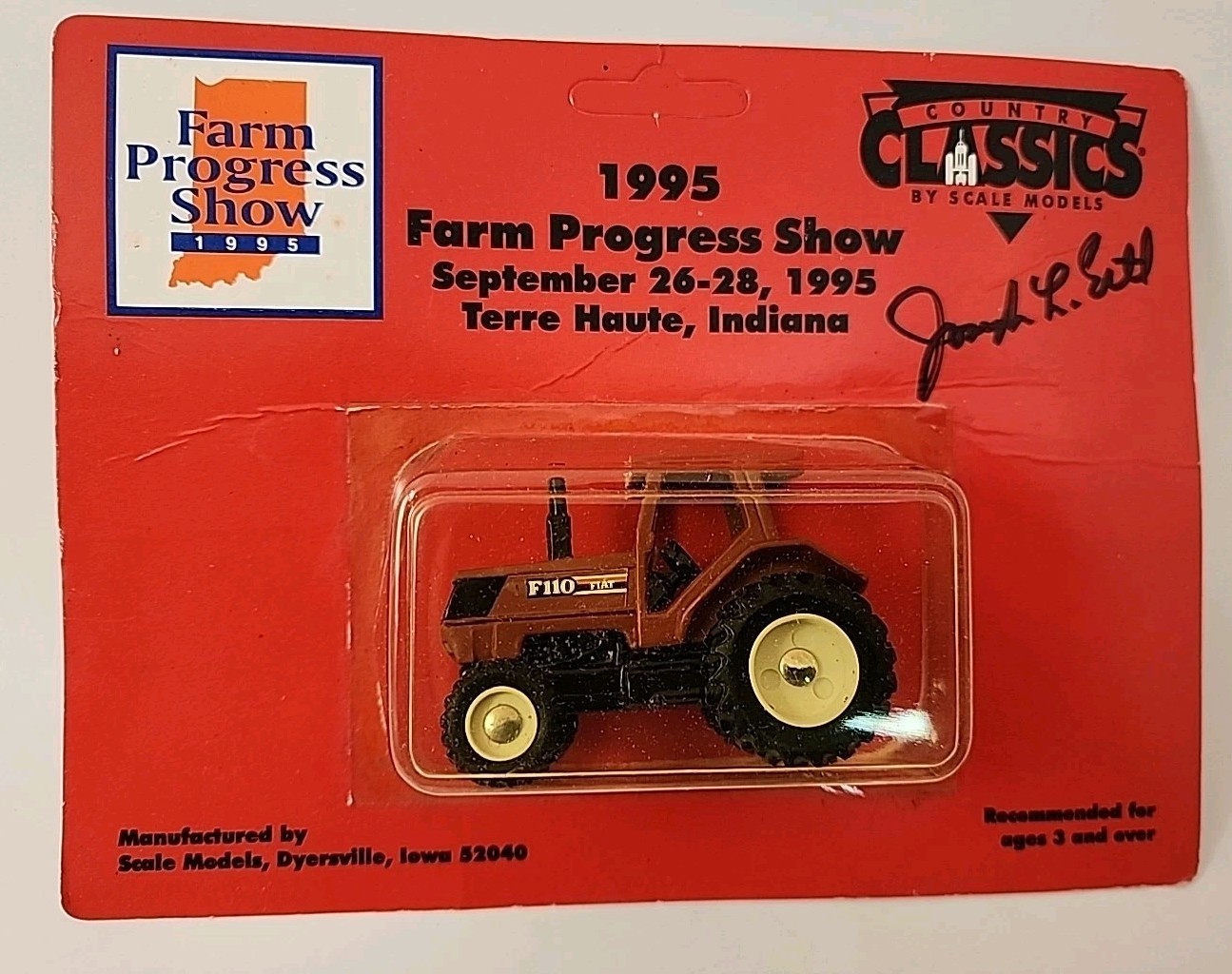 Ertl 1/64 Hesston Fiat F110  Farm Progress Show 1995 Autographed By Ertl