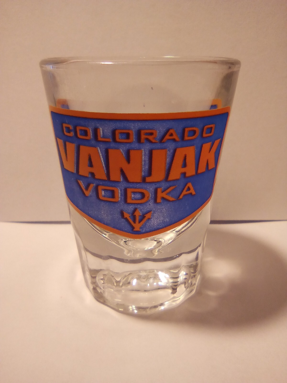 COLORADO VANJAK VODKA LOGO SHOT GLASS GREAT FOR ANY COLLECTION!