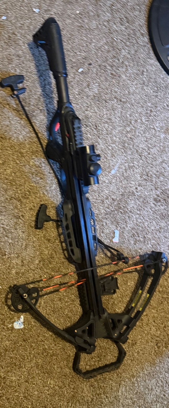 Barnett XP350 Bow Hunting Crossbow w/ Lighted Green & Red Scope - Works!