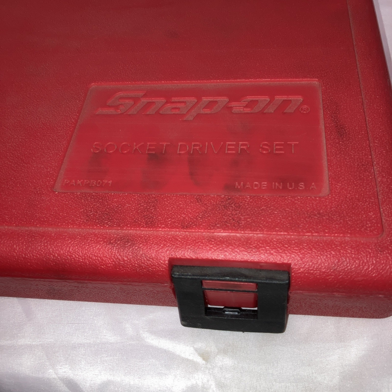 snap on tools usa 37pc hex torx bit set empty plastic case
