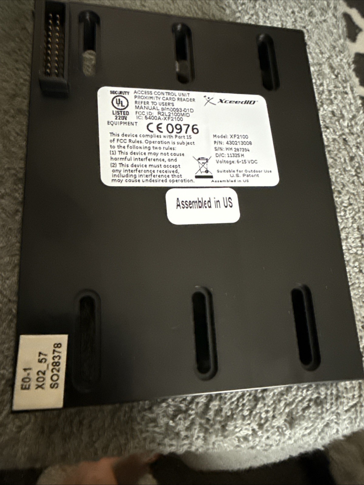 NEW OPEN BOX XCEED ID XF2100D-B MID-RANGE READER MULTI- FREQUENCY