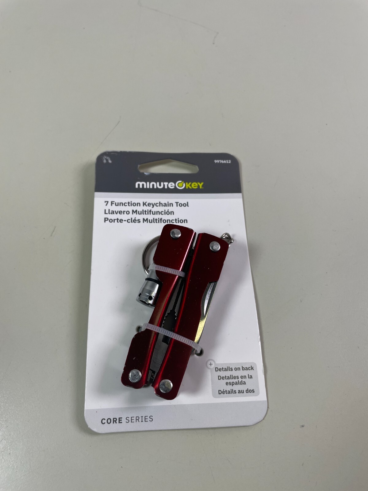 Key Chain Tool 7 Function Pliers Wire Knife Screwdriver Can Opener LED Light New