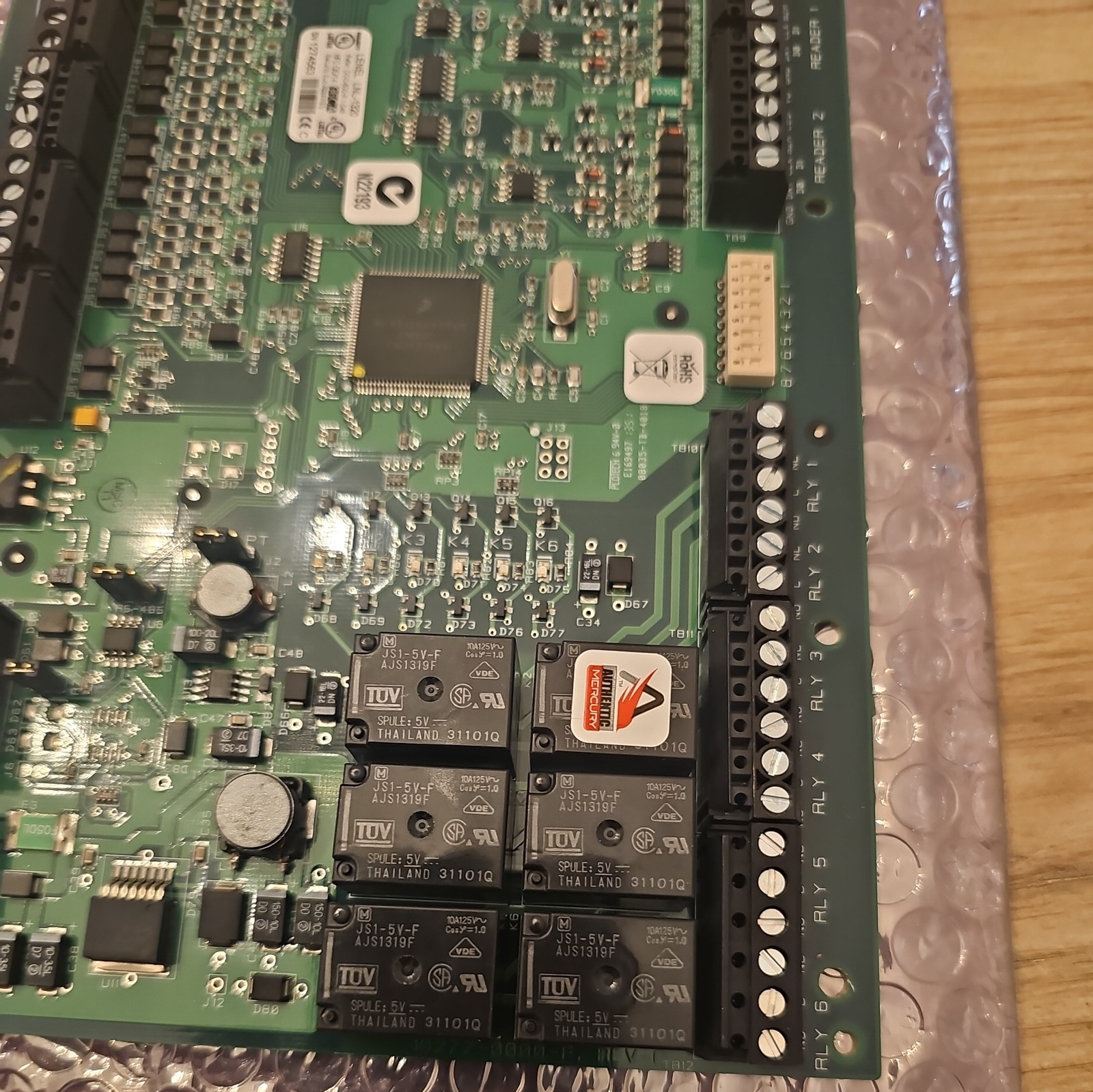LENEL LNL-1320 Dual Reader Interface Module (Green Board) Used
