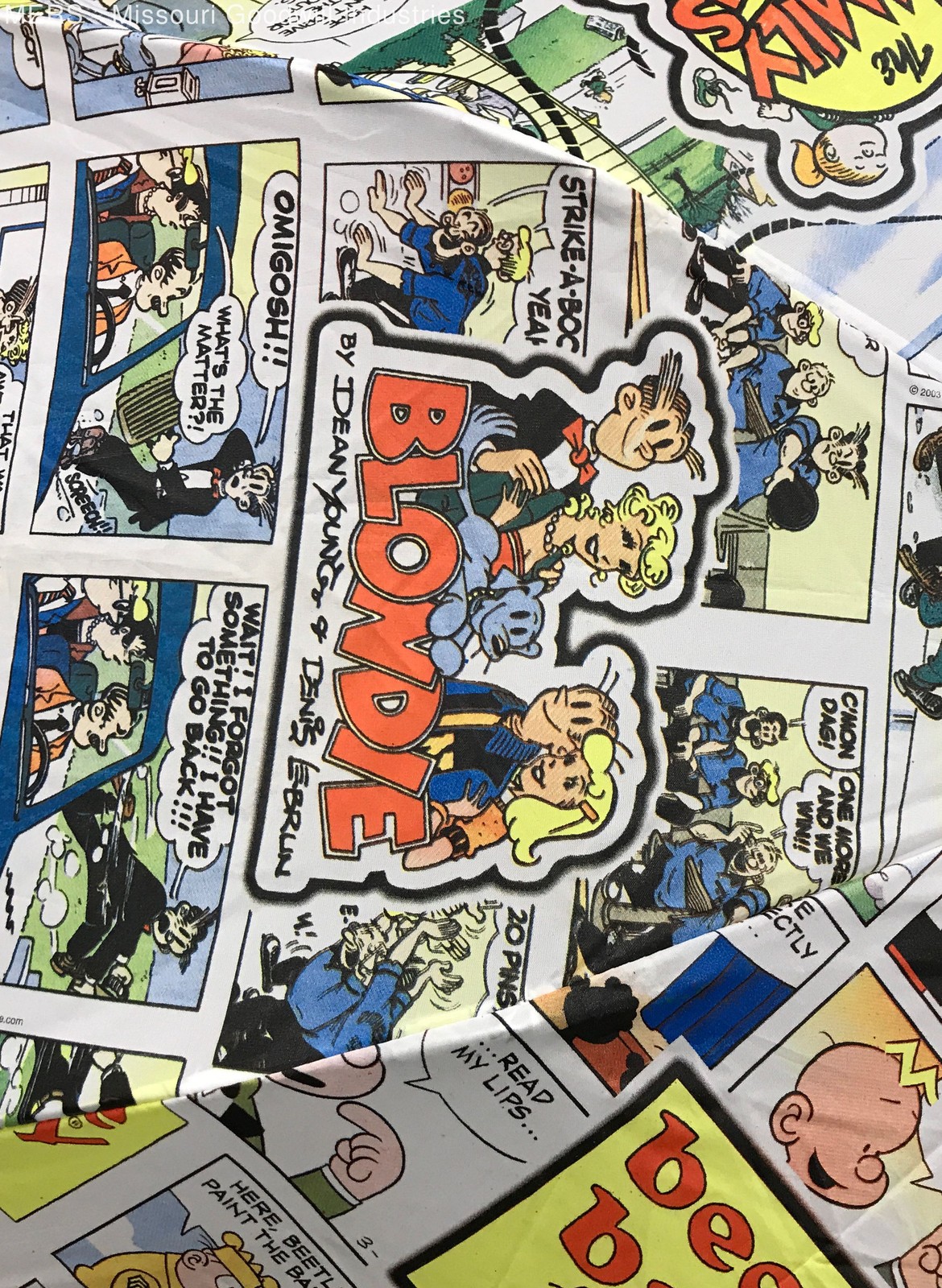 St Louis Post Dispatch Multicolor Comic Strip Blondie Dilbert Umbrella