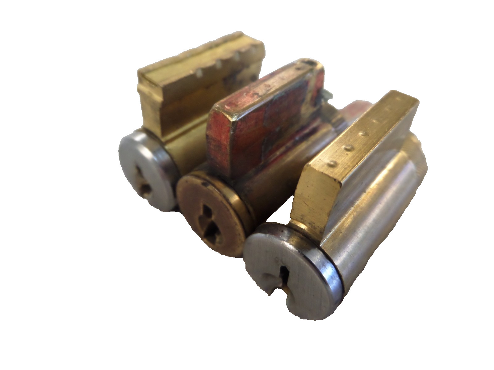 LOT OF 3 ARROW/KW1/SC1  6 PIN LOCK CYLINDERS USED NO KEYS LOCKSPORT