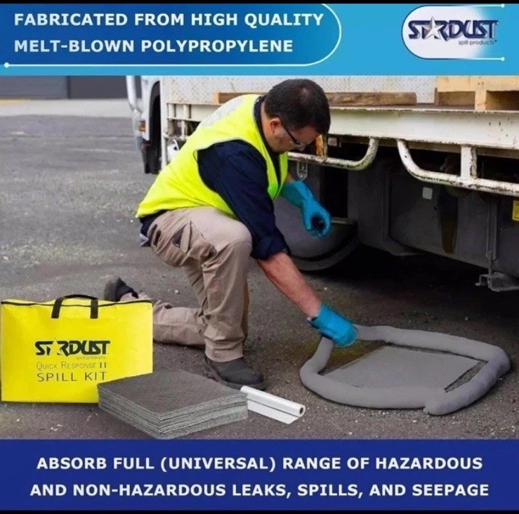 Stardust Emergency Response Spill Products Universal Spill Kit – OSHA Approved