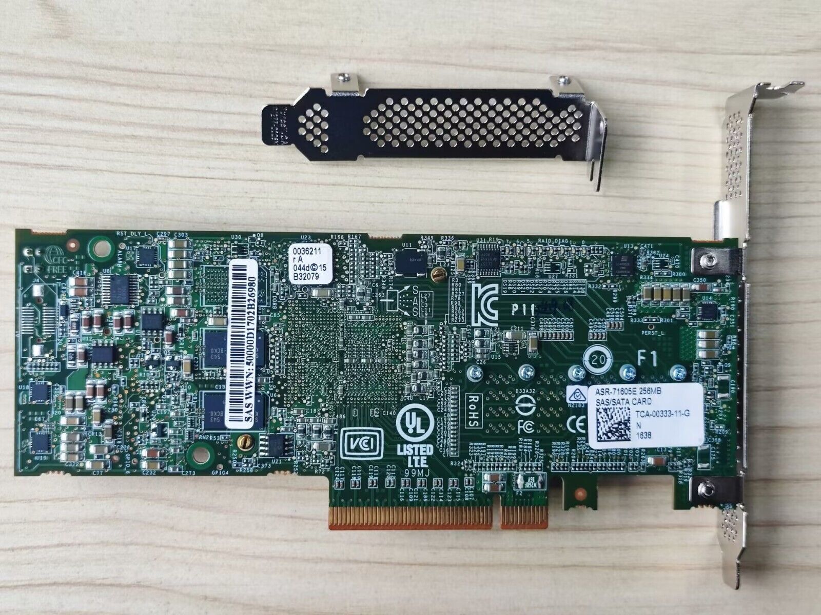 ADAPTEC ASR-71605E 6GB/S PCI-E 256MB SATA SAS RAID CONTROLLER CARD