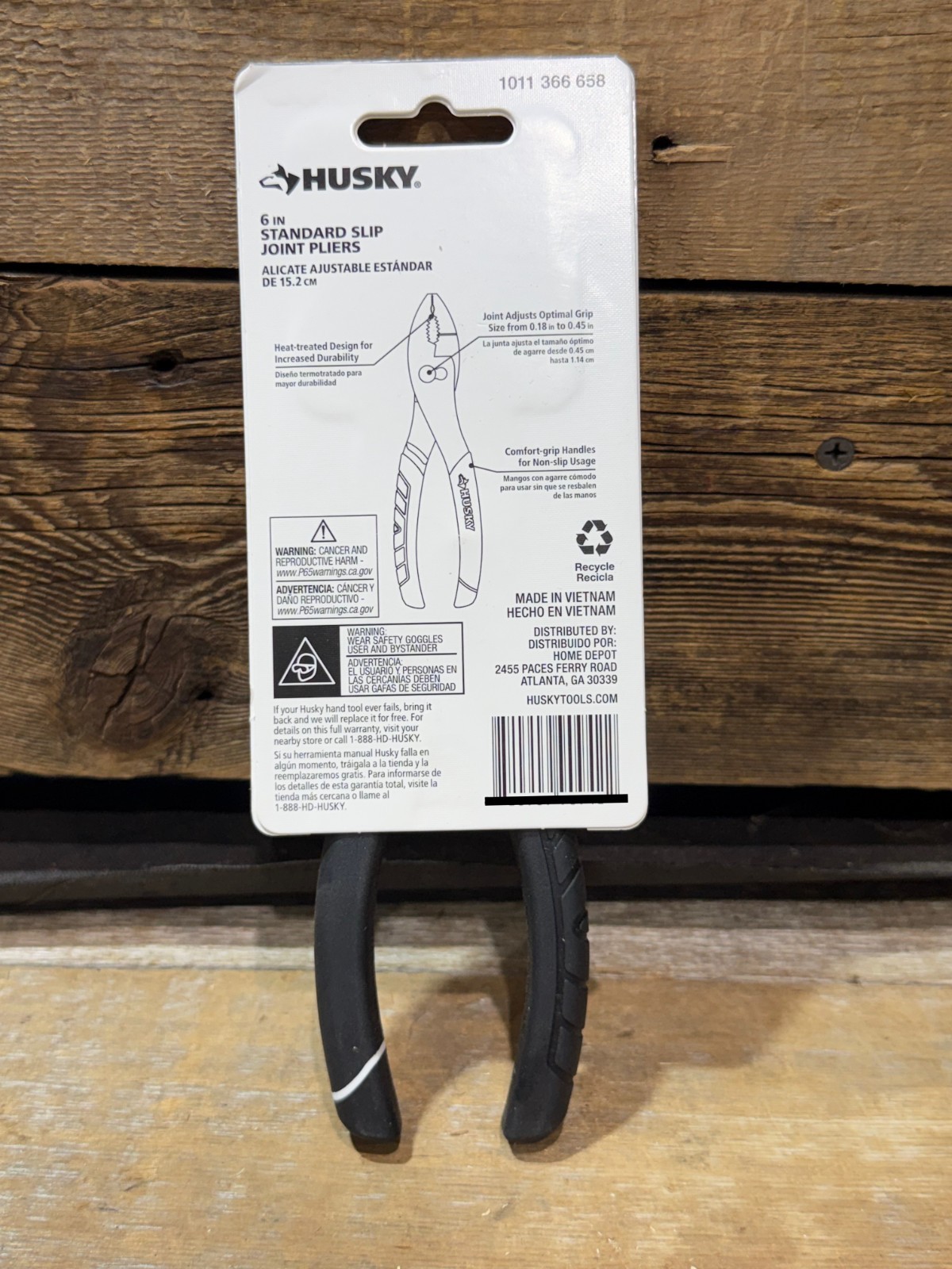 Husky, 6" Standard Slip Joint Pliers, NIP