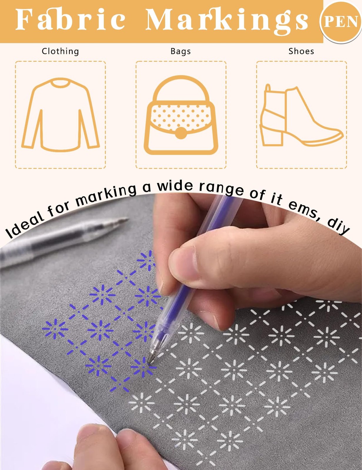20 Pcs Sashiko Stencils 8.3 x 5.9 Inch Plastic Sashiko Template Pattern Geome...