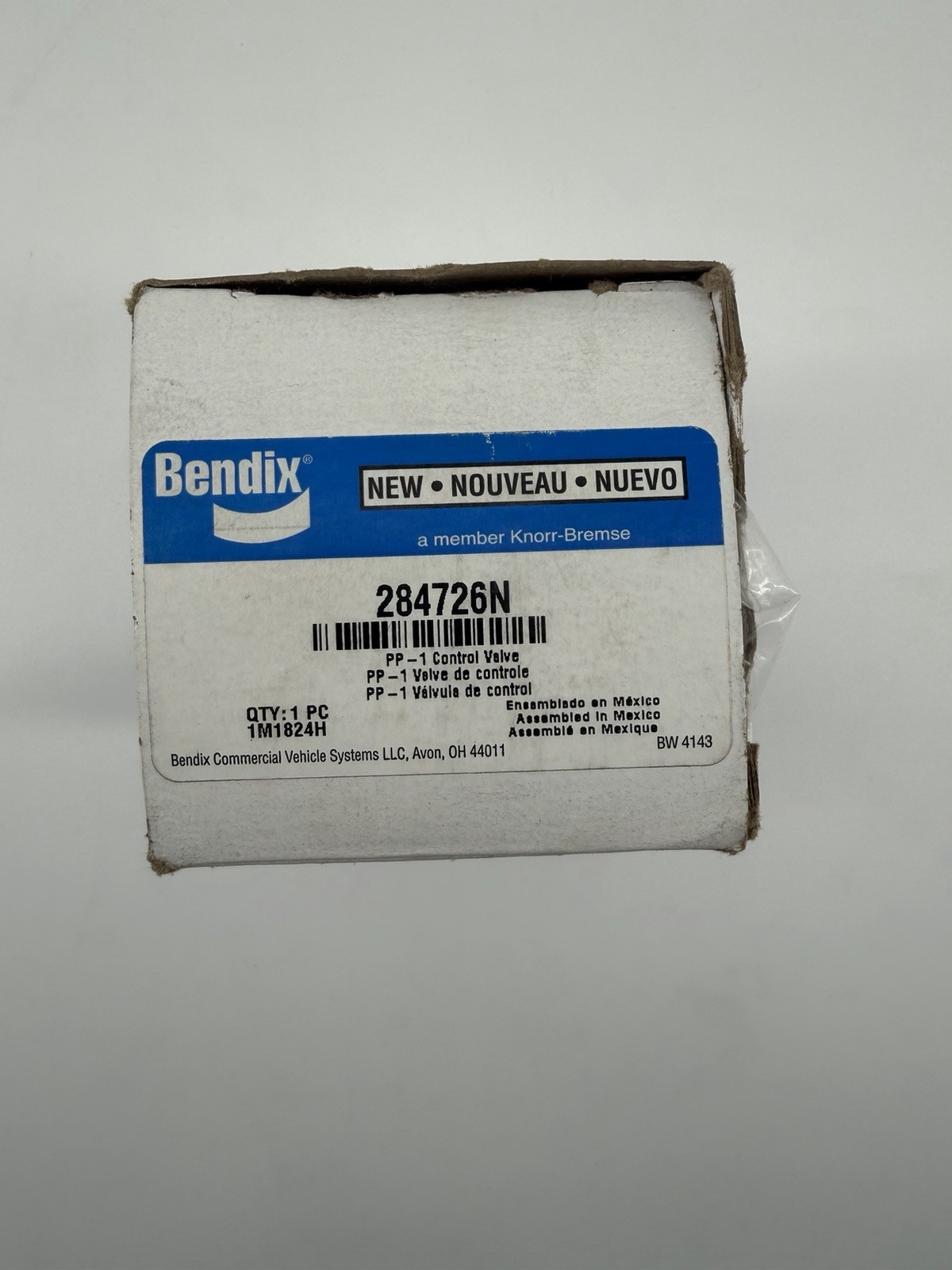 Bendix 284726N PP-1 Control Valve | New OEM Air Brake Valve
