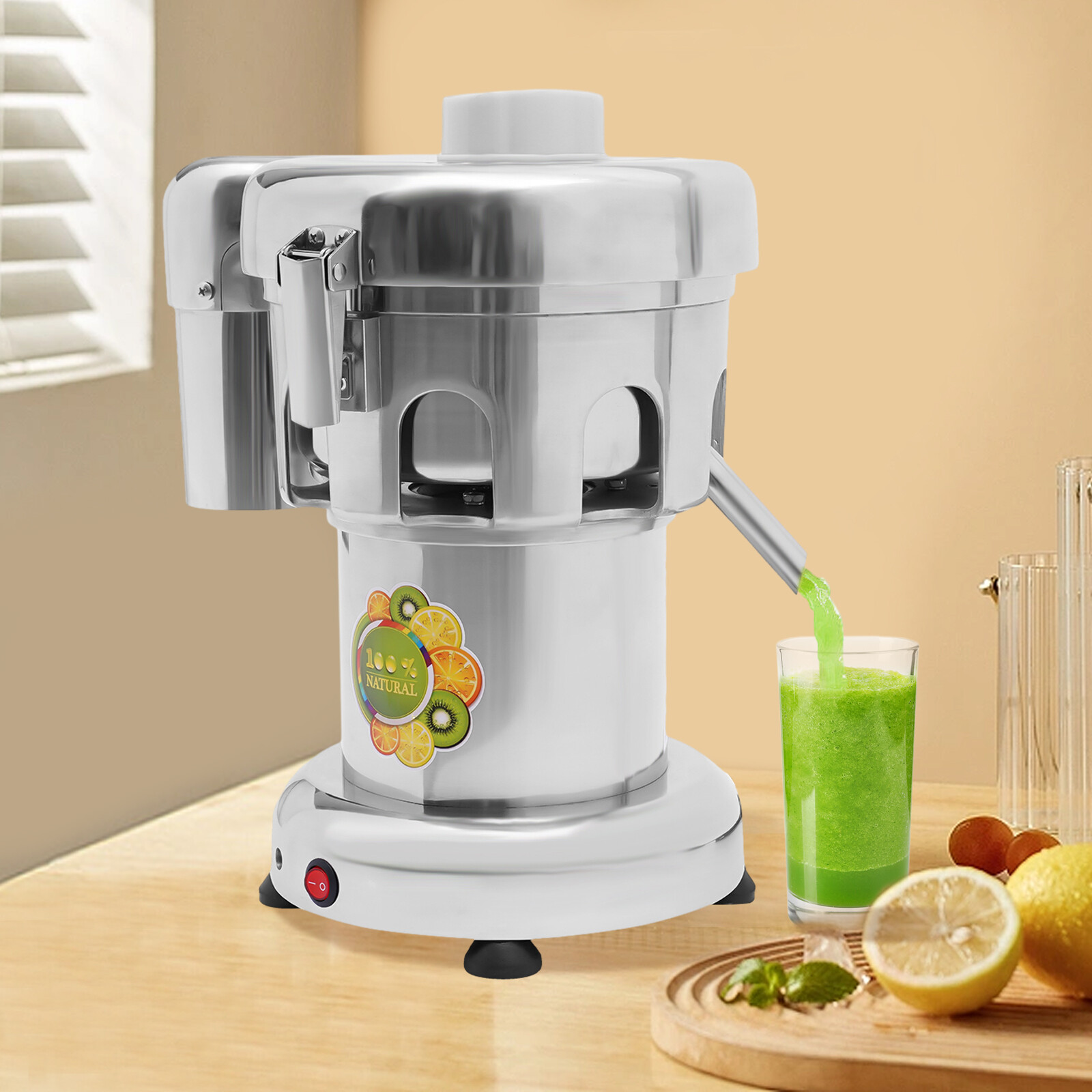 Commercial Heavy Duty Juice Extractor Machine Stainless Steel Juicer New US