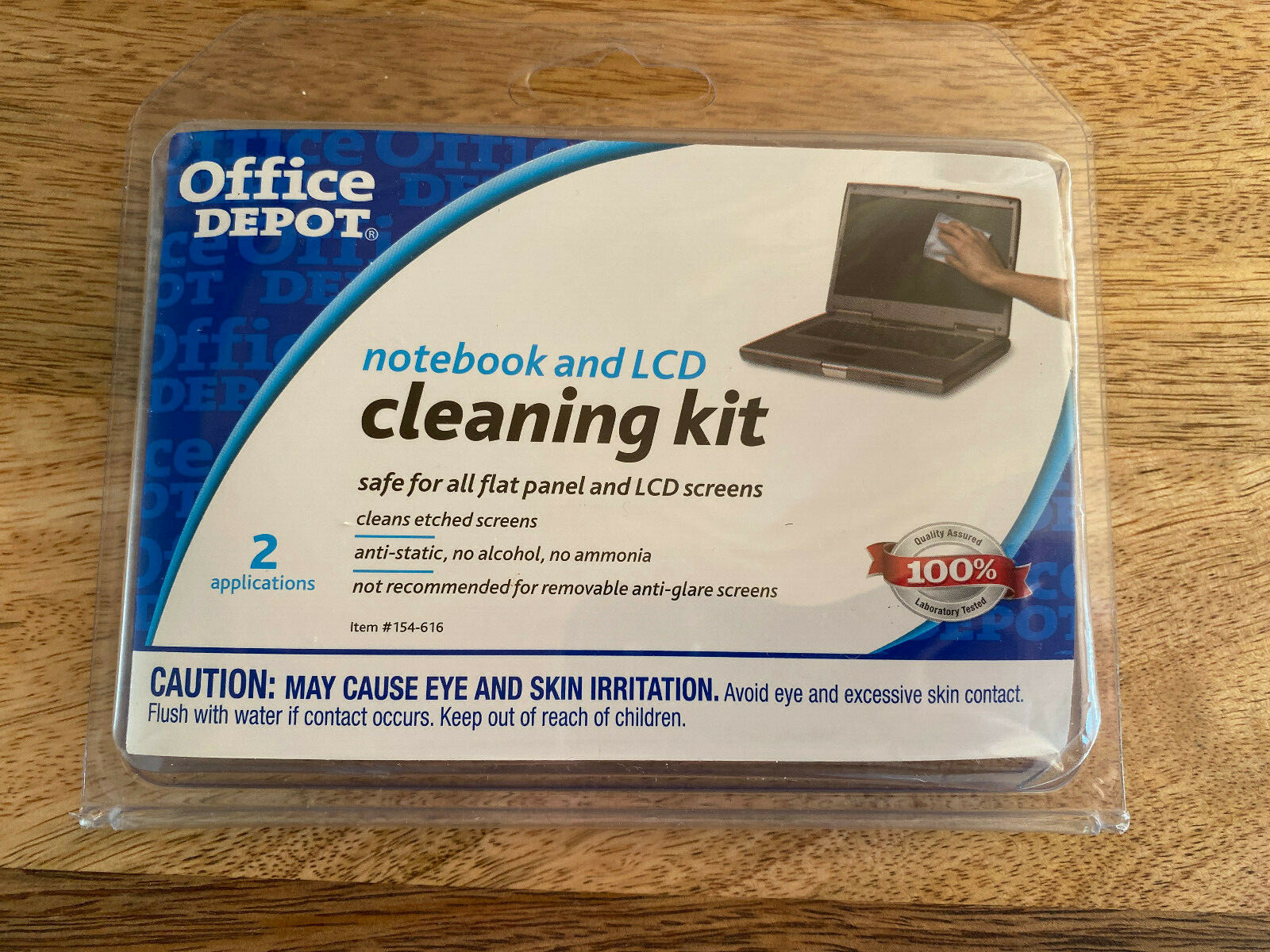 NEW Office Depot Notebook and LCD Cleaning Kit 2 applications 154-616
