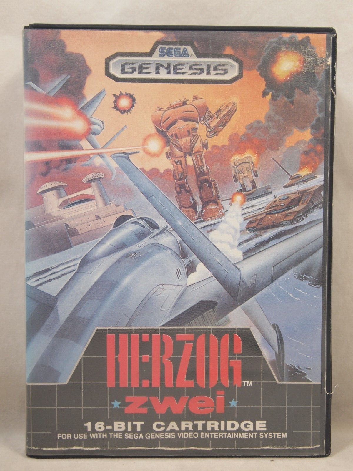 Herzog Zwei Case (SEGA Genesis) Authentic BOX ONLY