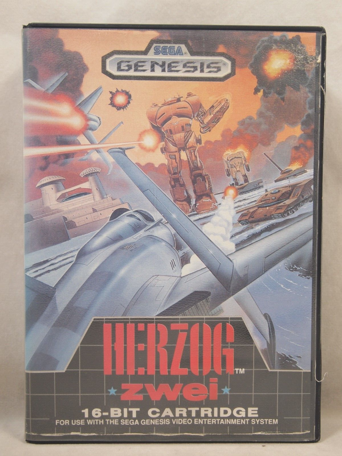 Herzog Zwei Case (SEGA Genesis) Authentic BOX ONLY