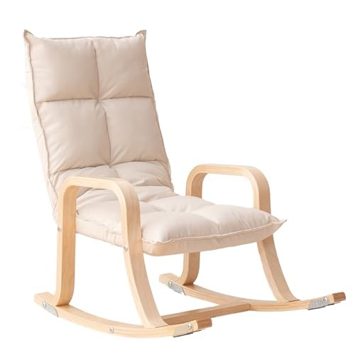 Kids' Recliners，Rocker and Stationary Options, Sensory Rocking Chair for Beige