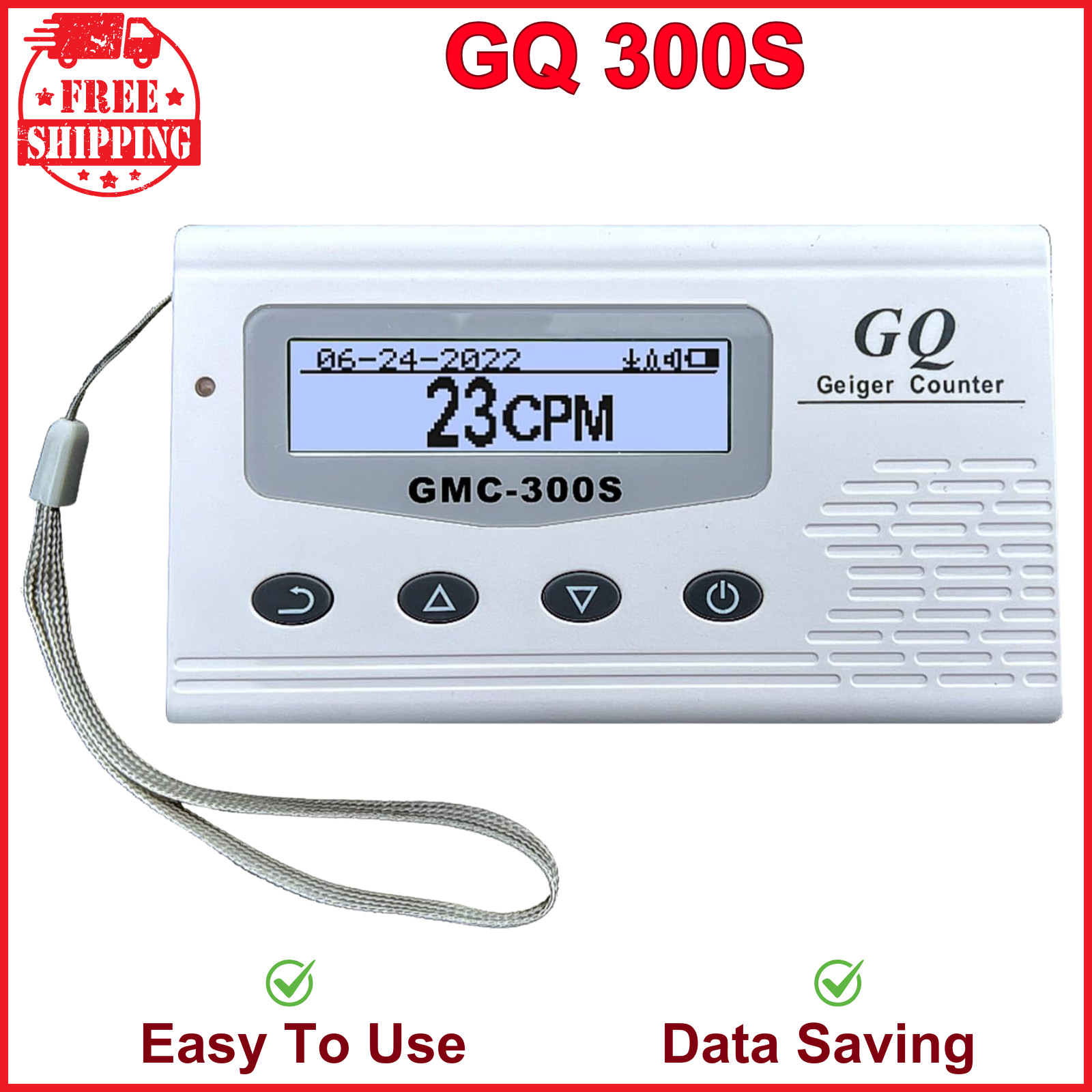 GQ GMC-300S Digital Nuclear Radiation Detector Geiger Counter Radiation Dosimete