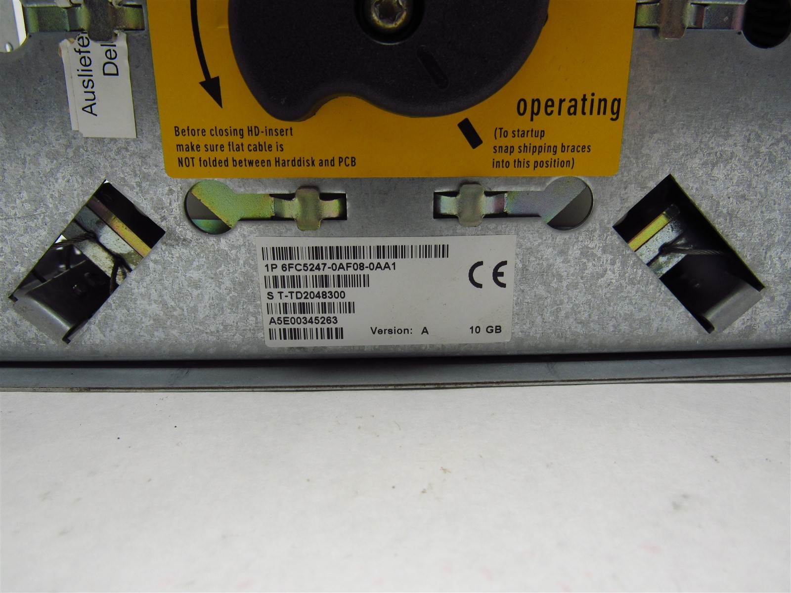 SIEMENS WINDOWS XP PRO 6FC5210-0DF22-2AA0