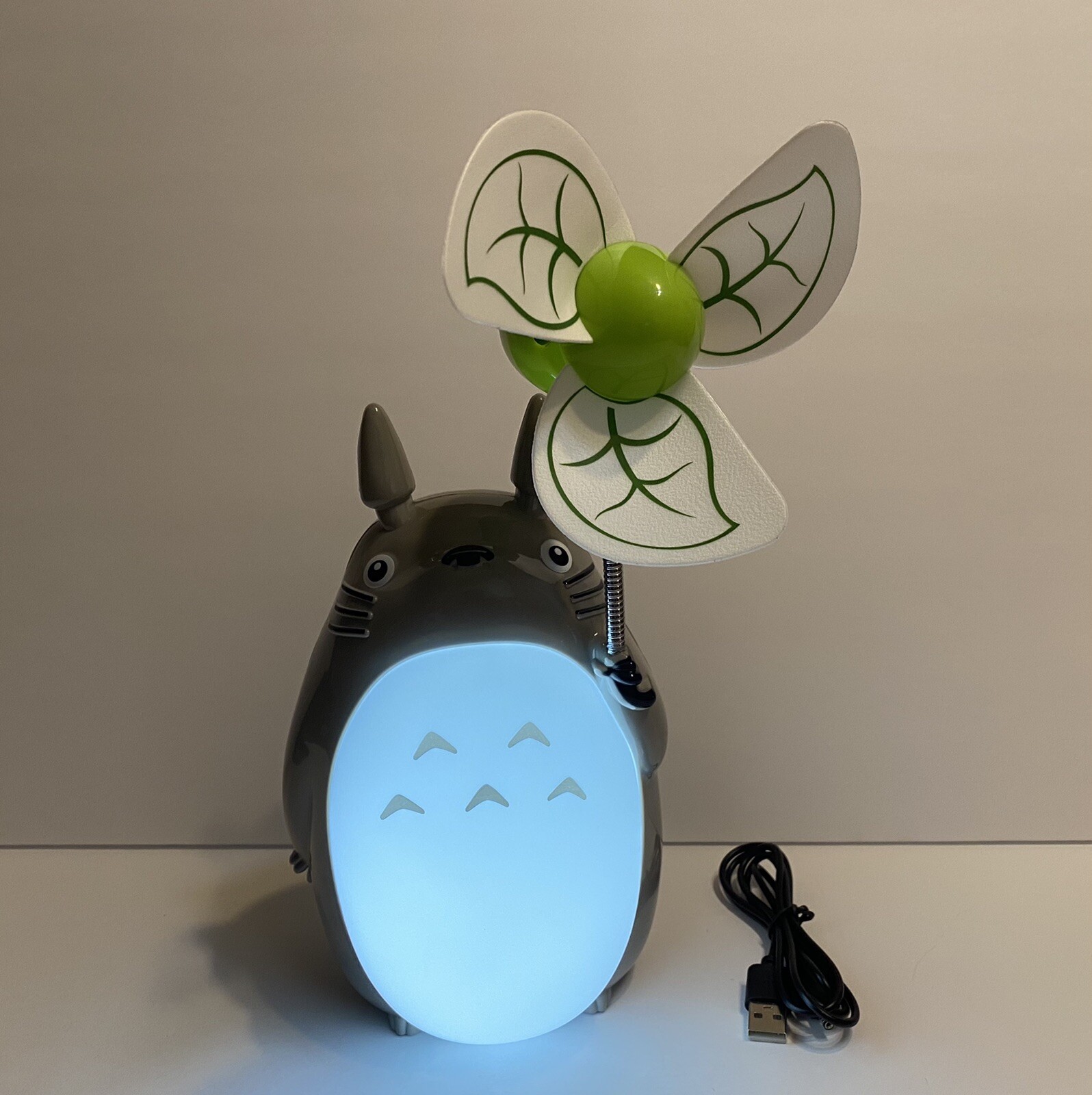 Kawaii Cartoon My Neighbor Totoro Lamp Led Night Light With USB Fan  Home Decor
