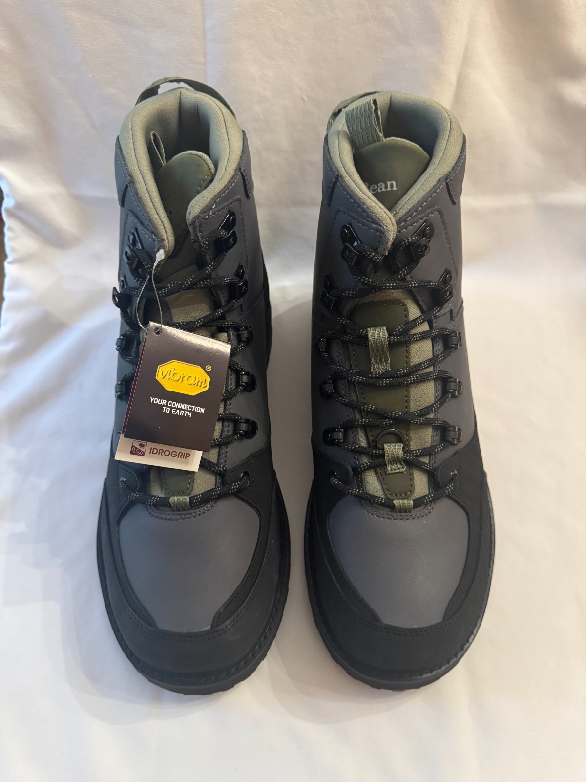LL Bean Emerger Wading Boots Studded Dark Gray 506205 Men's 10 (D) US NIB