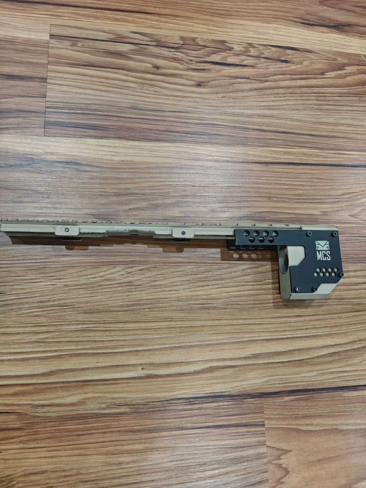 MCS Paintball Swordfish Rail system 14"5 - Paintball Mount ( EMF 100) TAN color