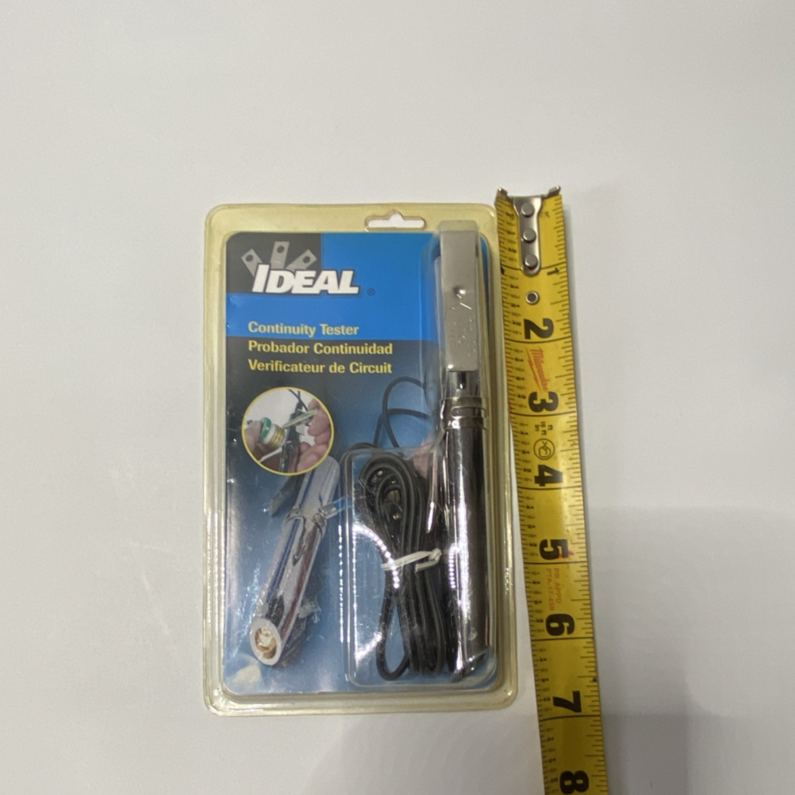 Ideal Continuity Tester ND 5770 Electric Pocket Flashlight Silver Black