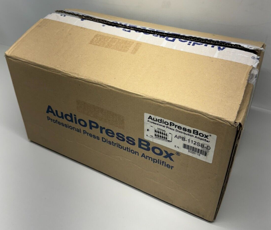 AudioPressBox APB-112 SB-D Active Press Box 1 Ch DANTE, 12 LINE/Mic Outputs