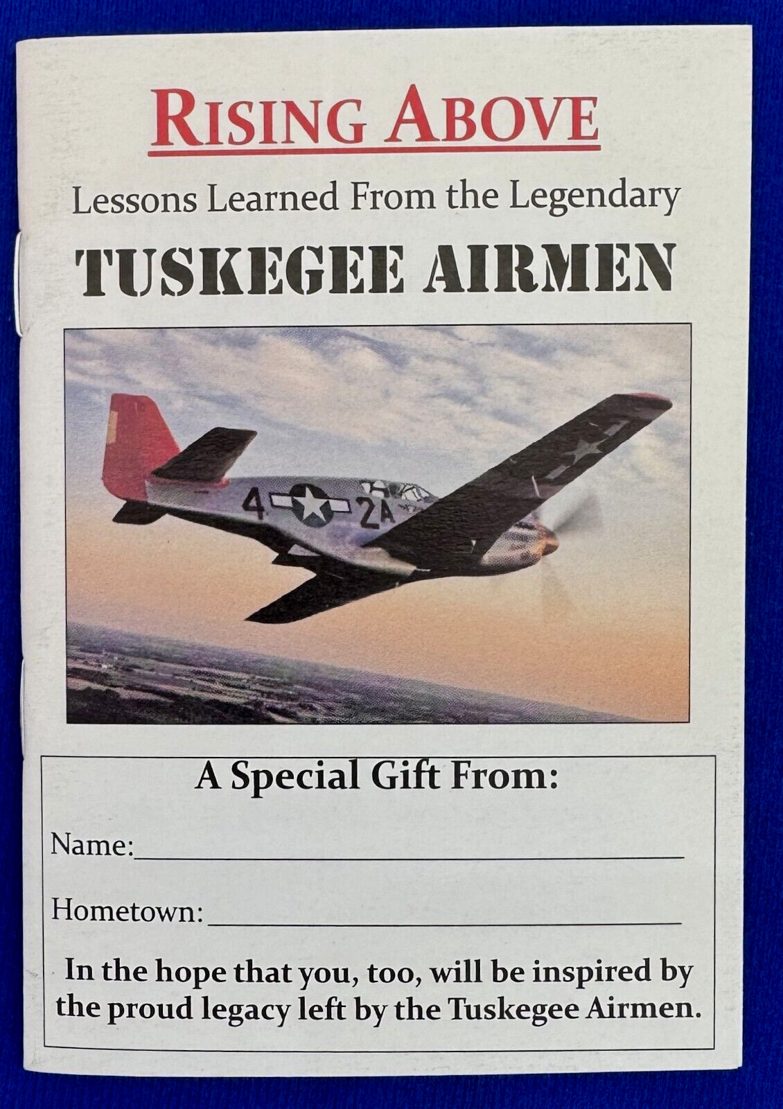 Vintage Rising Above Lessons Learned From the Legendary Tuskegee Airmen Booklet