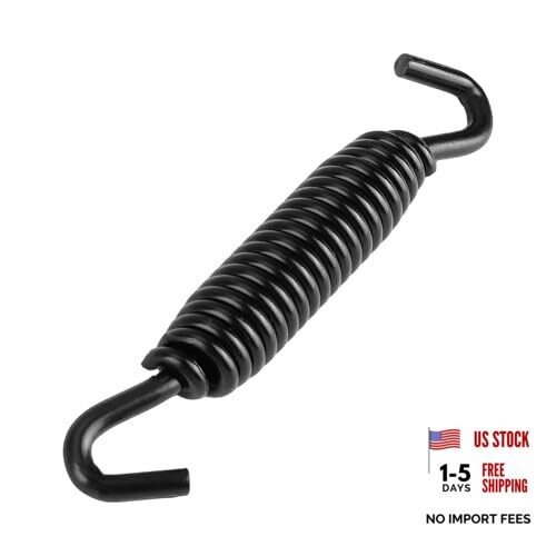 Jiffy Stand Kickstand Spring Heavy Duty Replacement for Motorcycle Black