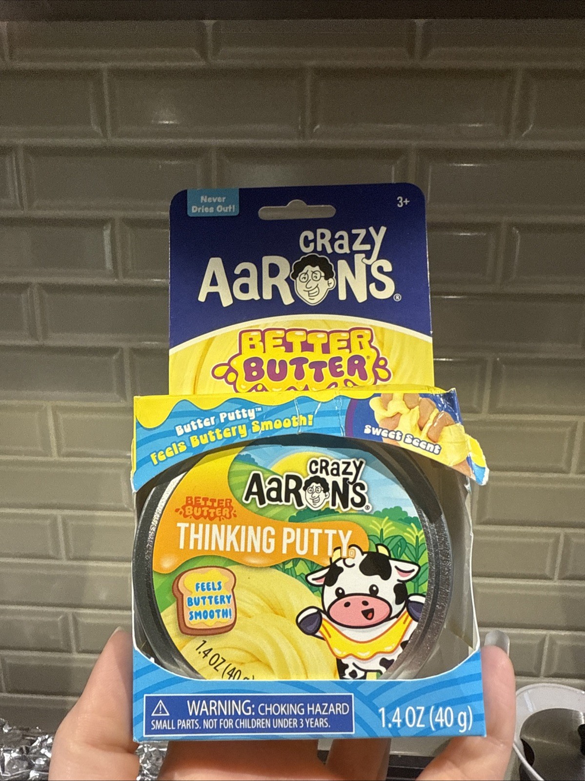 CRAZY AARONS BETTER BUTTER SENSORY PUTTY! NEW! FEEL BUTTERY SMOOTH!  2.1oz