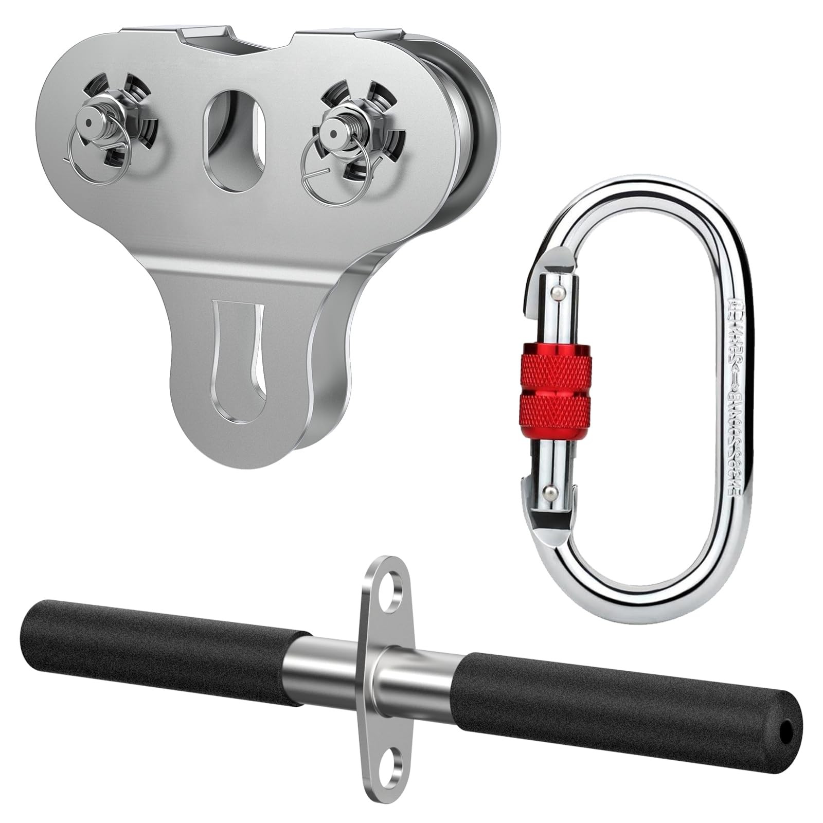 Zipline Pulley 304 Stainless Steel Tandem Speed Double 1/4 5/16 3/8 Cable