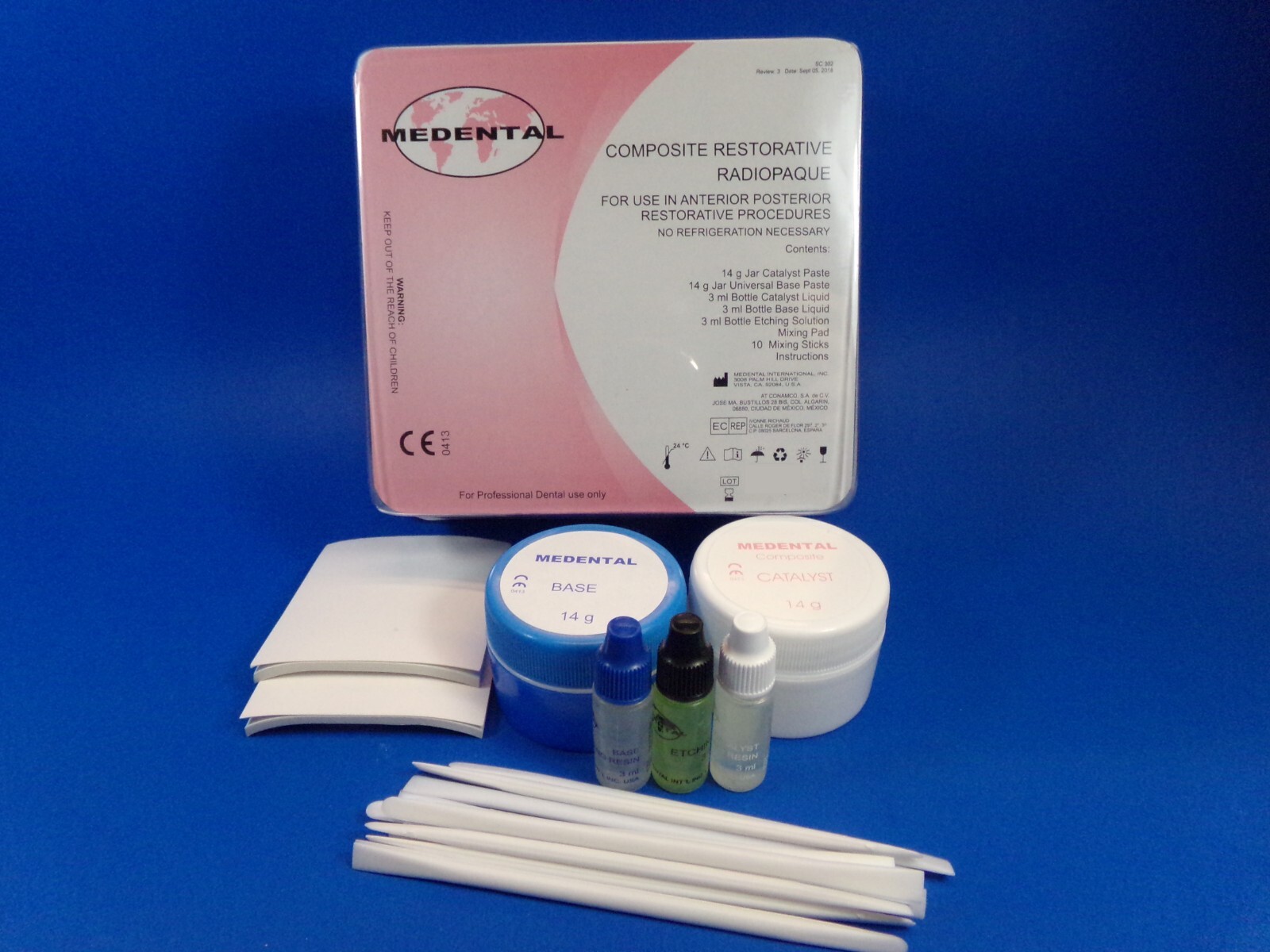 Restorative Composite Self Cure Kit 14 g X 14 g With Bonding MEDENTAL