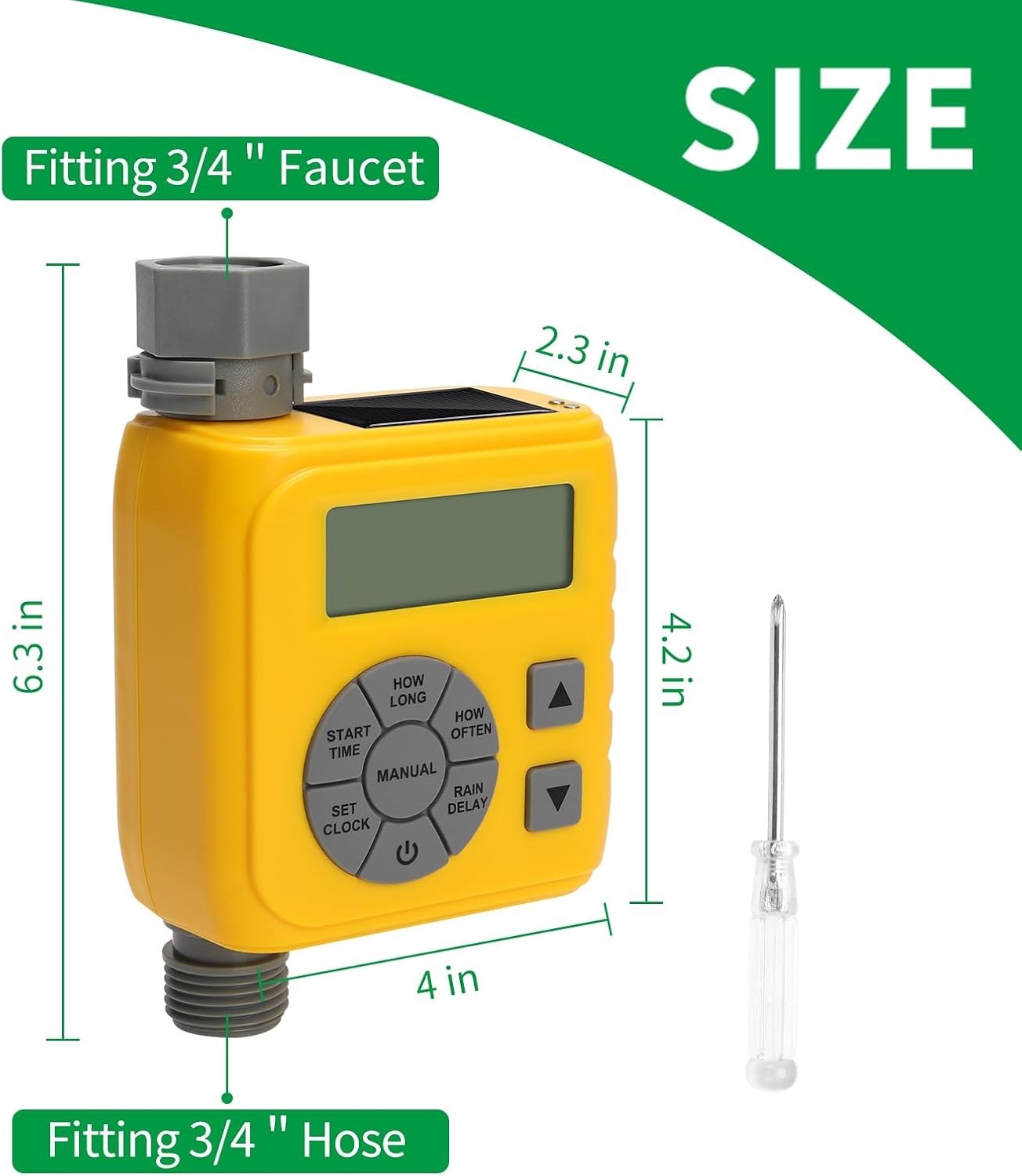 Programmable Water Timer for Outdoor Garden Hose Sprinkler Timer