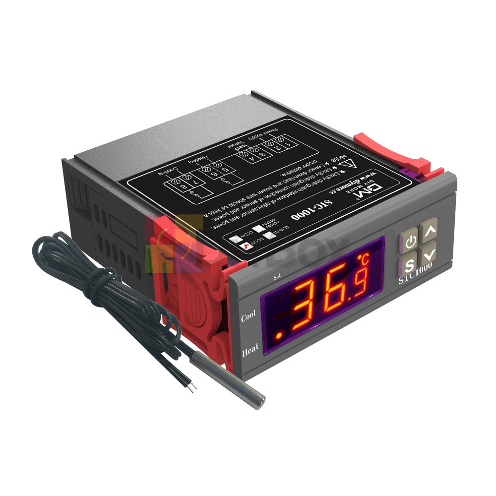 12V/24V/110/220V STC-1000 Temperature Controller Temp Sensor Thermostat Control