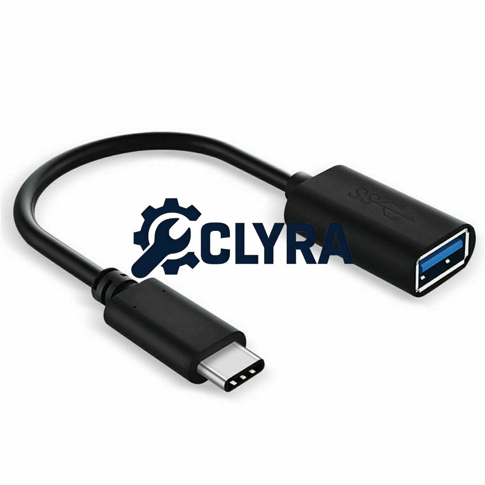 Black USB-C 3.1 Type C Male to USB 3.0 Type A Female OTG Converter Adapter Cable