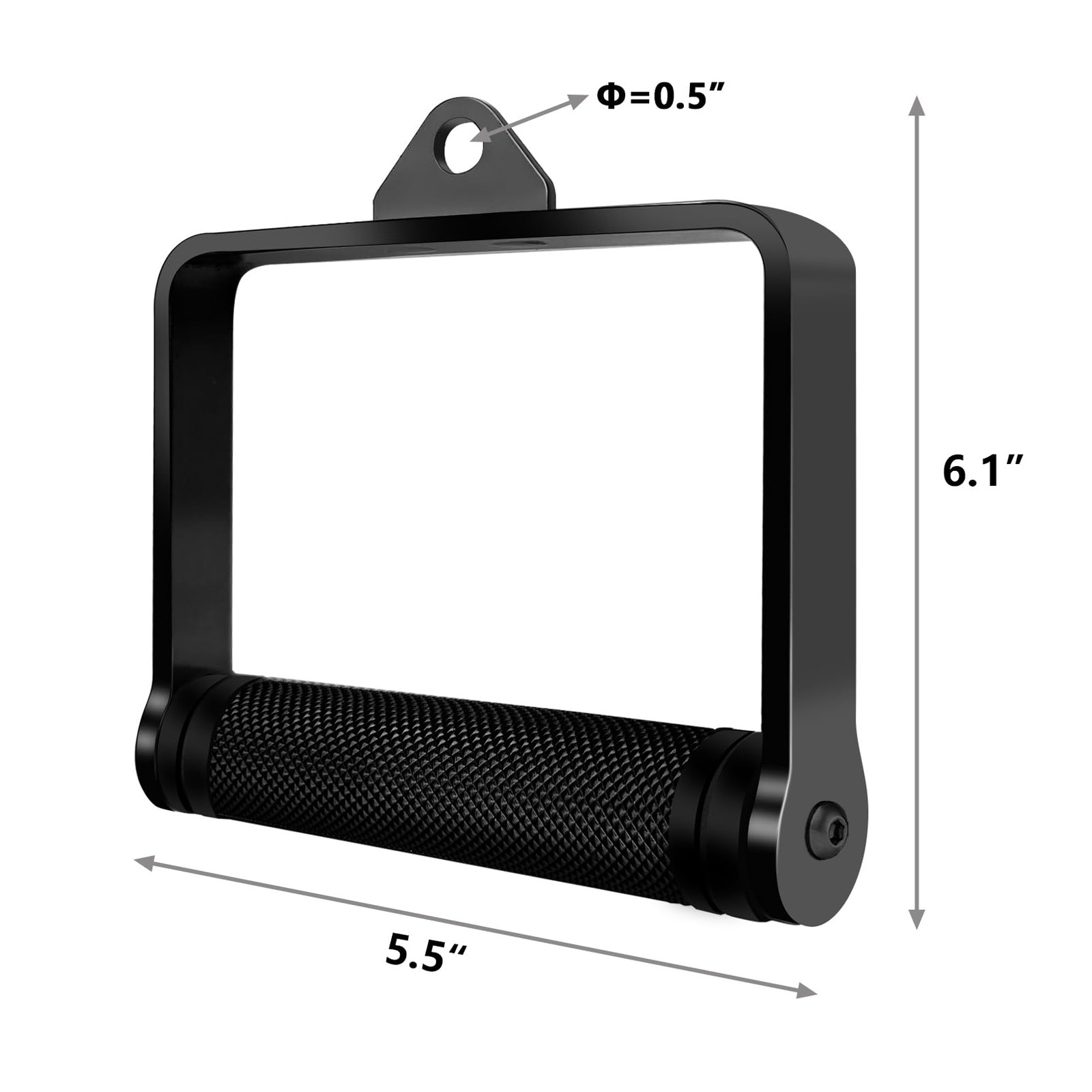 Cable Machine D Handle Attachments for LAT Pull Down, Biceps, Triceps Workouts