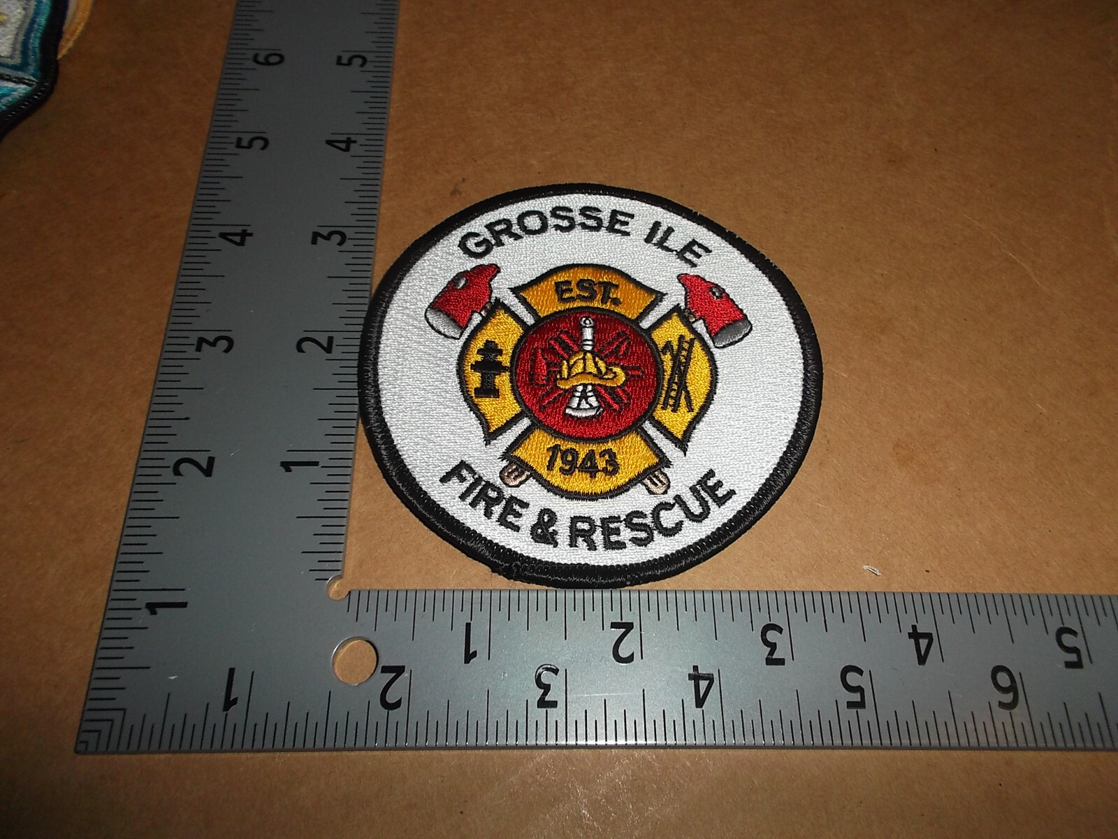 Grosse Ile Fire & Rescue EMS Patch~Michigan~MI~New~Emergency Medical Services~