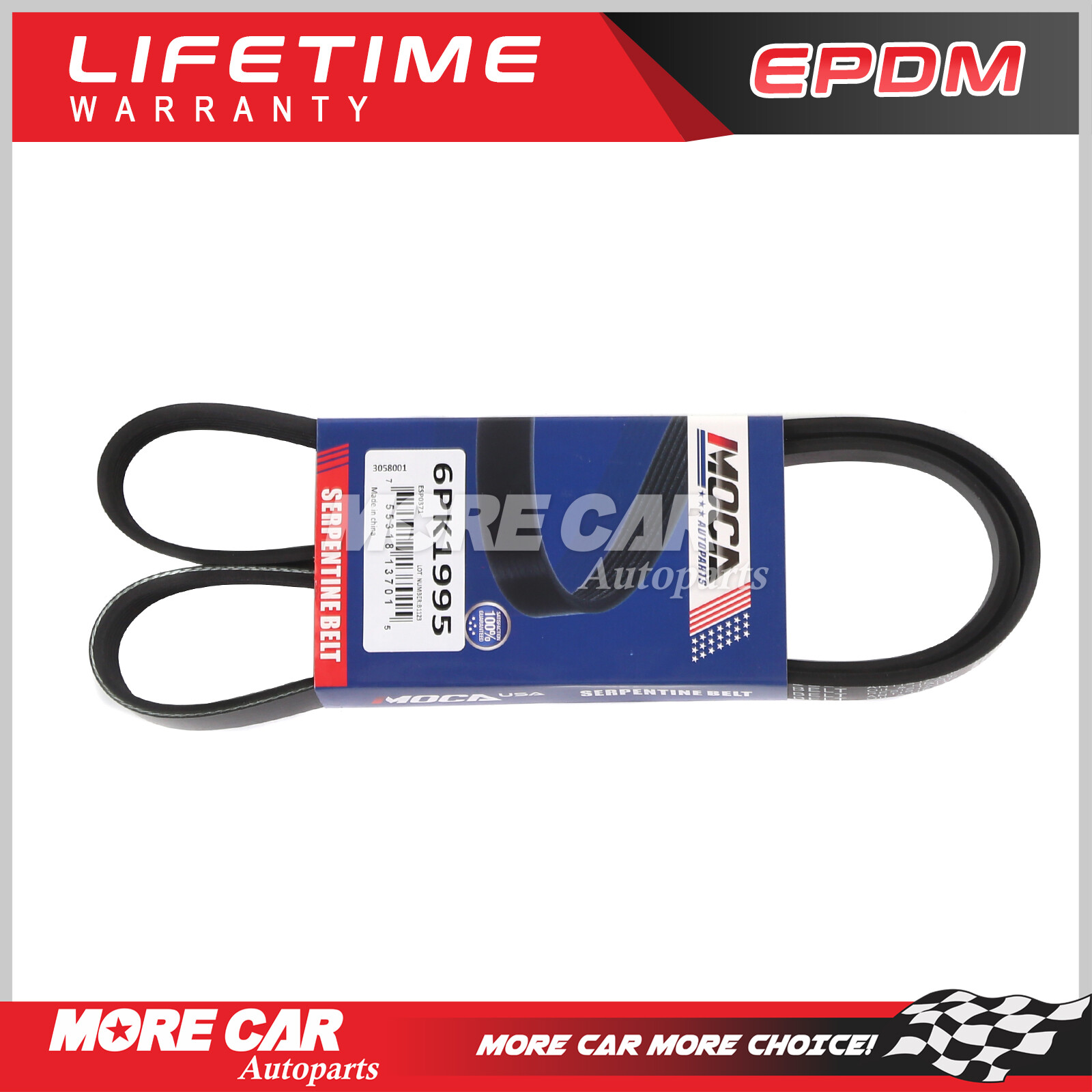 EPDM Serpentine Belt Fit BMW 128i 328i Cadillac ATS CTS Chevrolet Ford Mustang