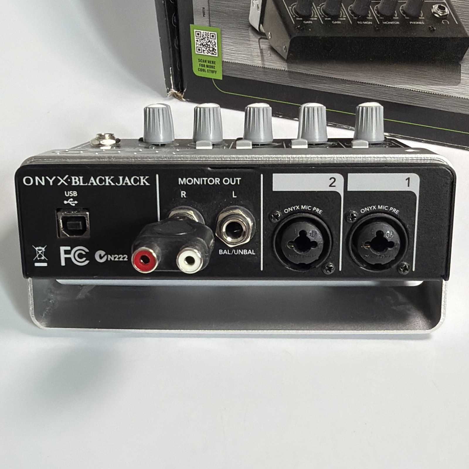 Mackie Onyx Blackjack 2x2 USB Audio Interface - Studio Quality Recording W/ Box