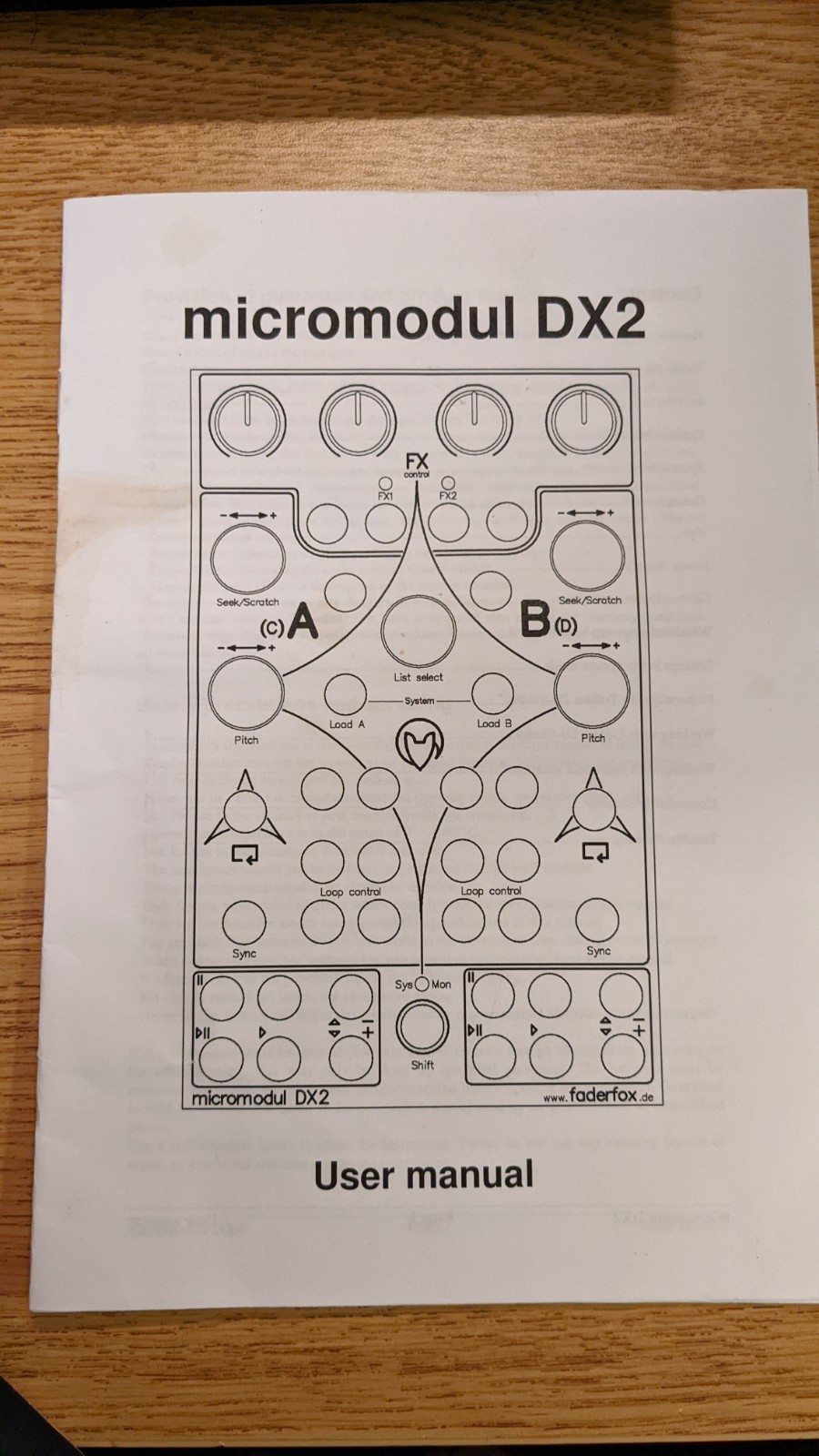 Faderfox DX2 Micromodul