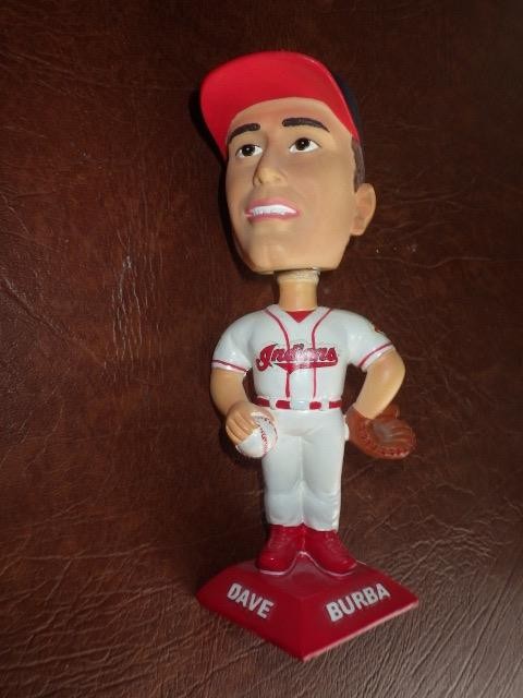CLEVELAND INDIANS DAVE BURBA BASEBALL BOBBLEHEAD BOBBLE HEAD 2001 #3 OF 7 GIANT