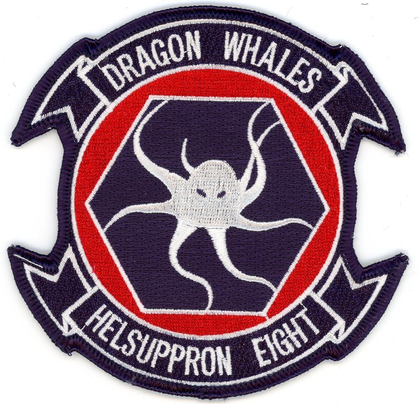 US Navy Patch:  Helicopter Combat Support Squadron 8 (HC-8) version 2002